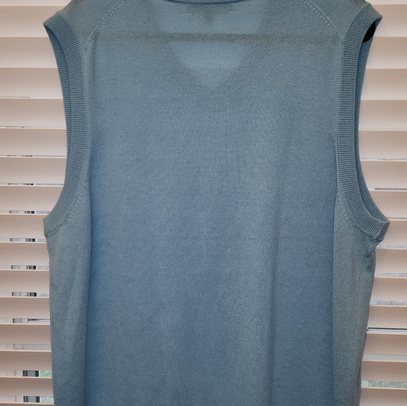 Hart Schaffner Marx Extra Fine Merino wool sweater vest size XL Light Blue - Picture 5 of 5